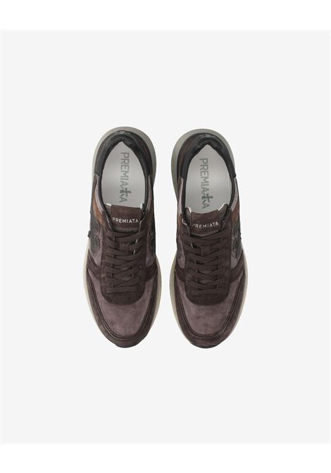 Premiata Mick 8434 Sneaker in Brown Suede Men's PREMIATA |  | MICK VAR8434